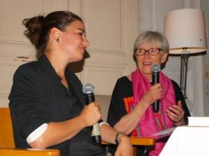 Corinne Rufli im Gespräch mit Eva anlässlich der Präsentation in Wien