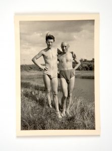 E. J. mit einem seiner Modelle, 1960er-Jahre Foto (c) QWIEN