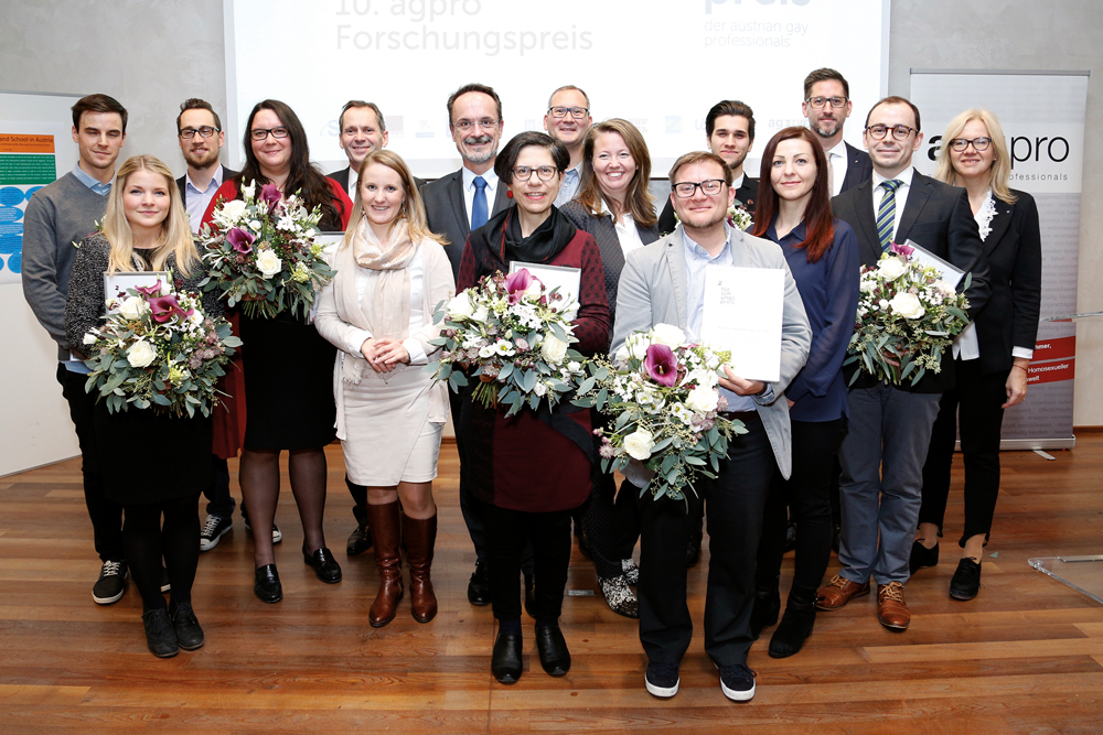 Fvlnr: Mag. David Egger, Laura Kuhn MA, Werner Müller-Schell BA, Mag.a Dr.in Bärbel Susanne Traunsteiner, ao. Univ. Prof. Dr. Christian Friesl (IV), Mag.a Melanie Wawra (WKW), Andreas Hiermayer (agpro), Univ.Doz. Dr. Mag. Hanna Hacker, Roland Humer (agpro), Maria Loeflund (Shire), Mag. Perry Baumgartinger-Seiringer, Norman Wolf B.Sc., Dr. Ewa Dziedzic (Wiener Bundesrätin), Mathias Cimzar (agpro), Dr.med. Igor Grabovac, Mag.iur Anna Steidler (TU Wien) Foto: Martin Jager