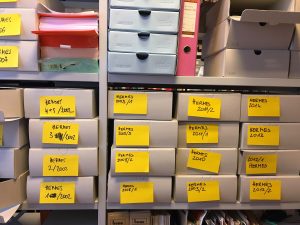 Papiere von Hermes Phettberg in chronologischer Vorordnung.