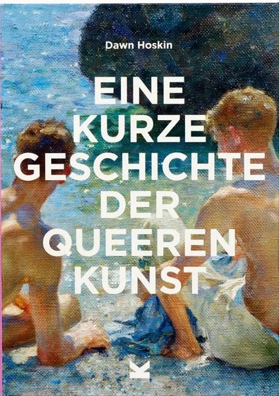 Buchcover mit dem Titel „Eine kurze Geschichte der queeren Kunst“ und einem Gemälde von Aubrey Beardsley.
